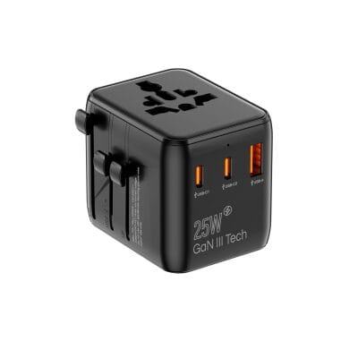 GAN 25W Universal travel adapter