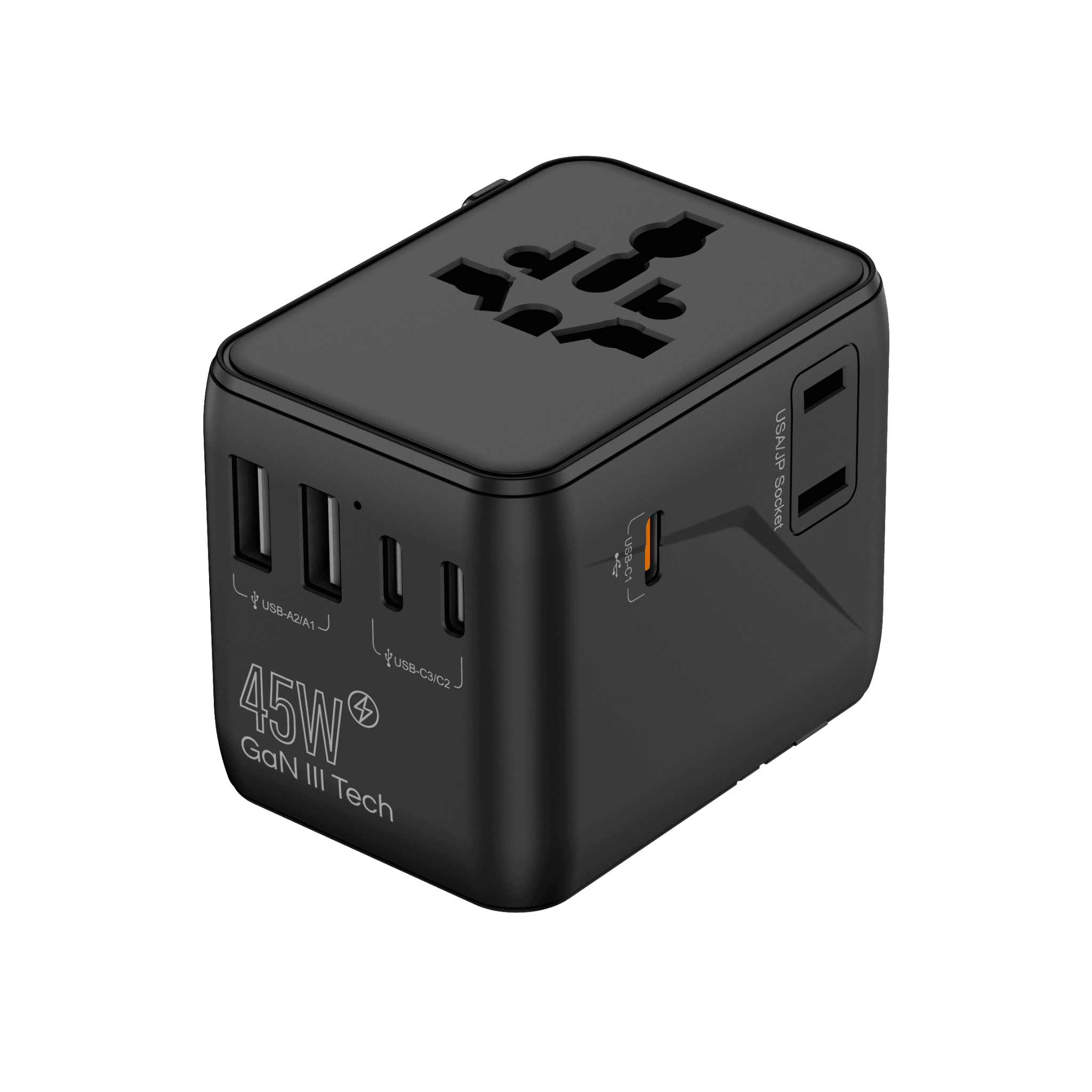 GAN 45W Universal travel adapter - Oldeani